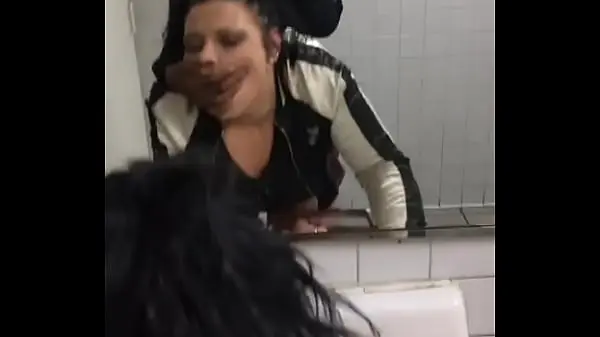 Thumbnail: Young BBC Barebacks Thick PAWG MILF in Public Bathroom Amateur